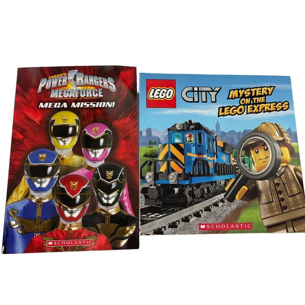 Lot Of 8‎ Books Volcanoes (LEGO Nonfiction) Paperback Skylanders Ninjago Bundle